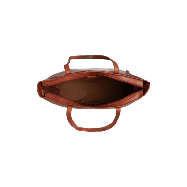The Chesterfield Brand Shopper In Pelle Cognac Serie Novum Ferrera - immagine 3