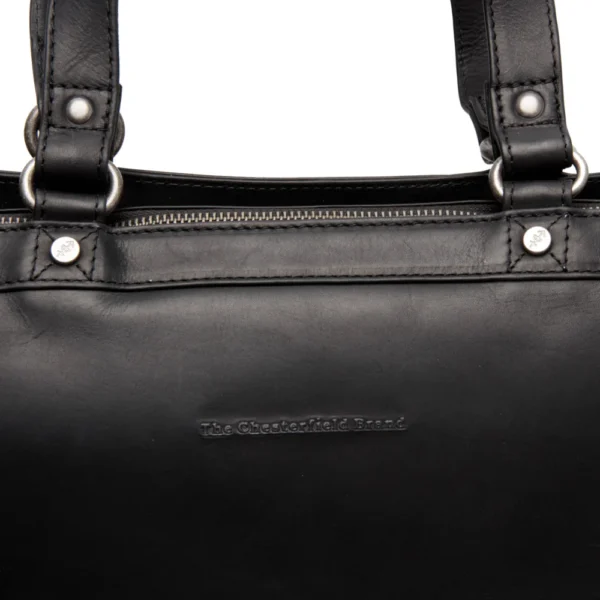 The Chesterfield Brand Shopper In Pelle Nero Manly - immagine 2
