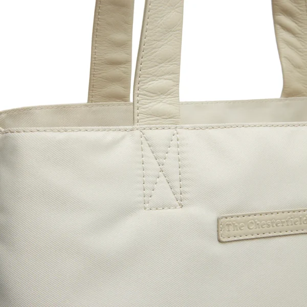 The Chesterfield Brand Shopper In Pelle Bianco Sporco Lavik - immagine 2