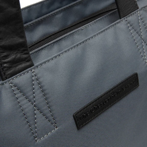 The Chesterfield Brand Shopper In Pelle Grigio Chiaro Lavik - immagine 4