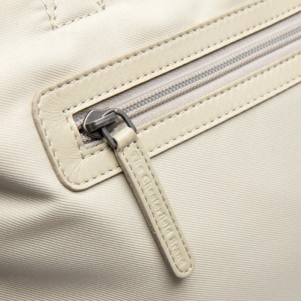 The Chesterfield Brand Shopper In Pelle Bianco Sporco Otta - immagine 2