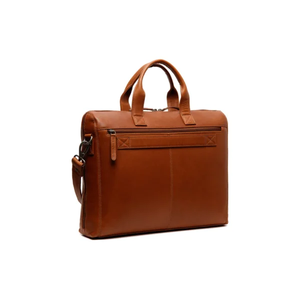 The Chesterfield Brand Borsa Porta PC In Pelle Cognac Levanto