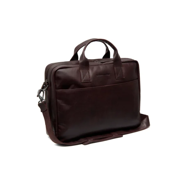 The Chesterfield Brand Borsa Porta PC In Pelle Marrone Frazer - immagine 2