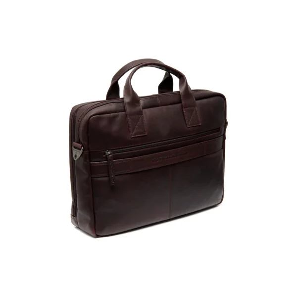 The Chesterfield Brand Borsa Porta PC In Pelle Marrone Frazer