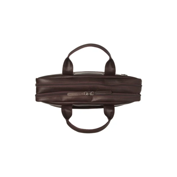The Chesterfield Brand Borsa Porta PC In Pelle Marrone Frazer - immagine 3