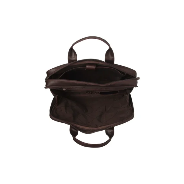 The Chesterfield Brand Borsa Porta PC In Pelle Marrone Frazer - immagine 4