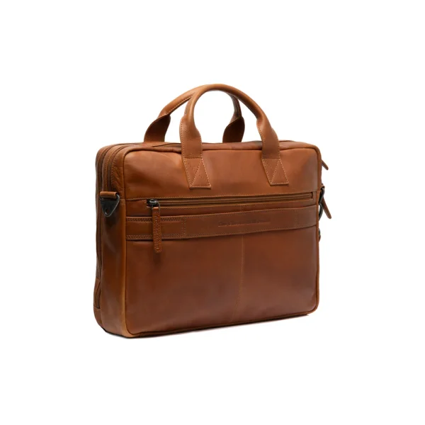 The Chesterfield Brand Borsa Porta PC In Pelle Cognac Frazer