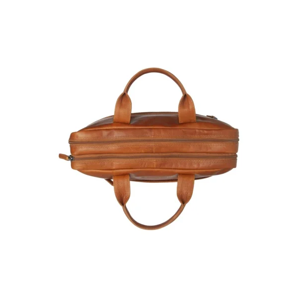 The Chesterfield Brand Borsa Porta PC In Pelle Cognac Frazer - immagine 8