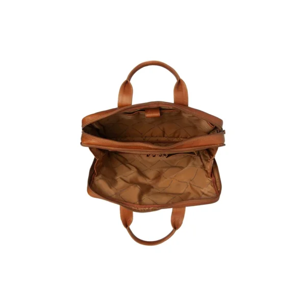 The Chesterfield Brand Borsa Porta PC In Pelle Cognac Frazer - immagine 7