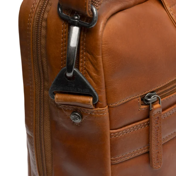The Chesterfield Brand Borsa Porta PC In Pelle Cognac Frazer - immagine 6