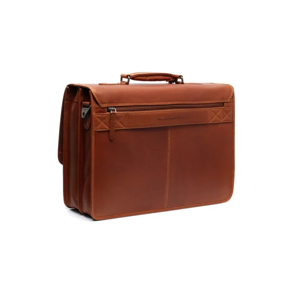 The Chesterfield Brand Borsa Porta PC In Pelle Cognac Glenwood - immagine 2