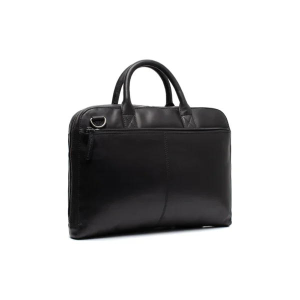 The Chesterfield Brand Borsa Porta PC In Pelle Nero Tilbury
