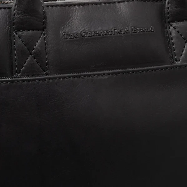 The Chesterfield Brand Borsa Porta PC In Pelle Nero Tilbury - immagine 5