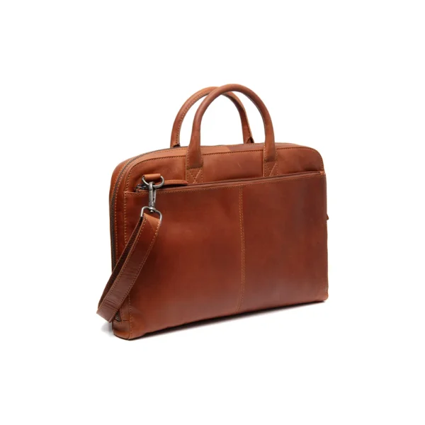 The Chesterfield Brand Borsa Porta PC In Pelle Cognac Tilbury - immagine 5