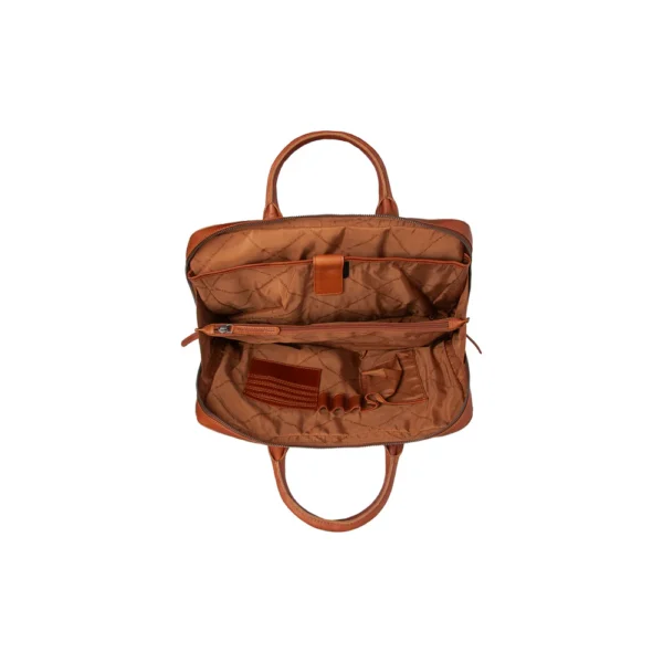 The Chesterfield Brand Borsa Porta PC In Pelle Cognac Tilbury - immagine 3