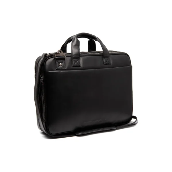 The Chesterfield Brand Borsa Porta PC In Pelle Nero Serie Novum Iseo - immagine 4