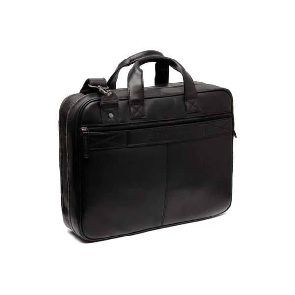 The Chesterfield Brand Borsa Porta PC In Pelle Nero Serie Novum Iseo