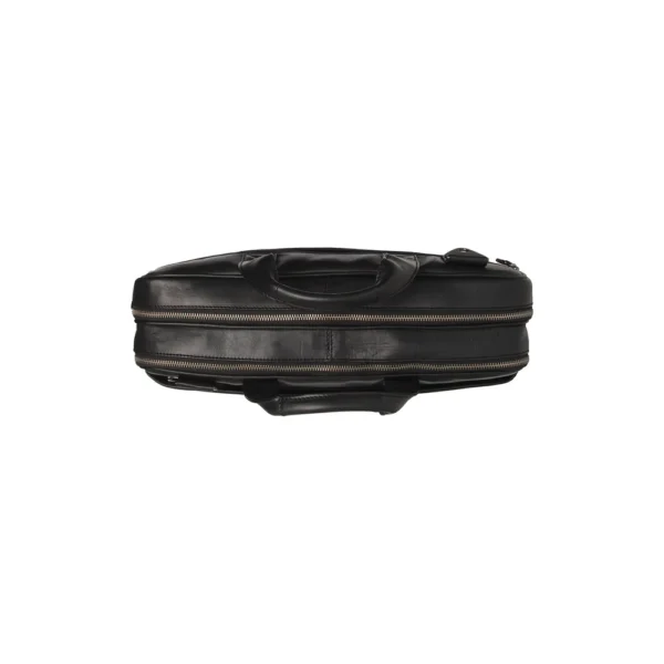 The Chesterfield Brand Borsa Porta PC In Pelle Nero Serie Novum Iseo - immagine 3