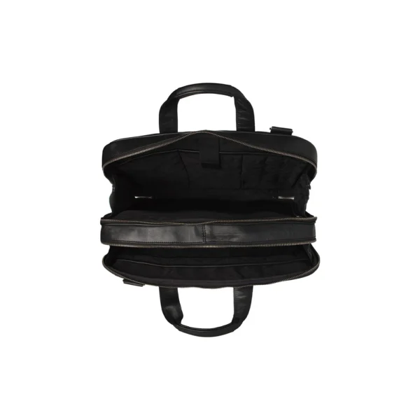 The Chesterfield Brand Borsa Porta PC In Pelle Nero Serie Novum Iseo - immagine 2