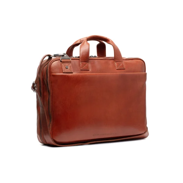 The Chesterfield Brand Borsa Porta PC In Pelle Cognac Serie Novum Iseo - immagine 8