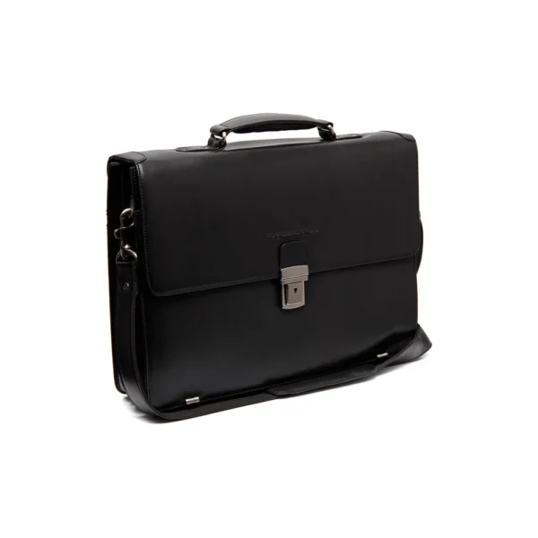 The Chesterfield Brand Borsa Porta PC In Pelle Nero Serie Novum Salvatore