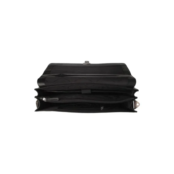 The Chesterfield Brand Borsa Porta PC In Pelle Nero Serie Novum Salvatore - immagine 3