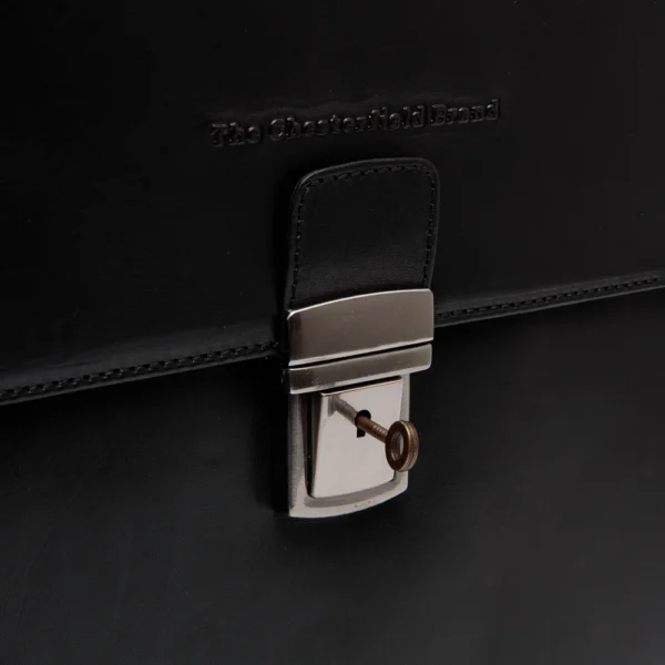The Chesterfield Brand Borsa Porta PC In Pelle Nero Serie Novum Salvatore - immagine 5