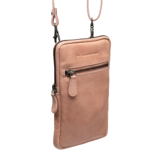 The Chesterfield Brand Custodia Per Telefono In Pelle Rosa Vintage Salta - immagine 3