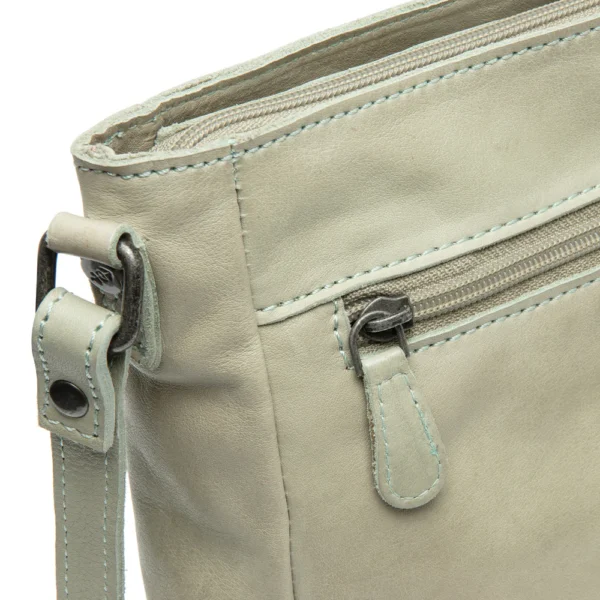 The Chesterfield Brand Borsa A Tracolla In Pelle Verde Oceano Weimar - immagine 5
