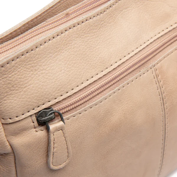 The Chesterfield Brand Borsa A Tracolla In Pelle Beige Weimar - immagine 5