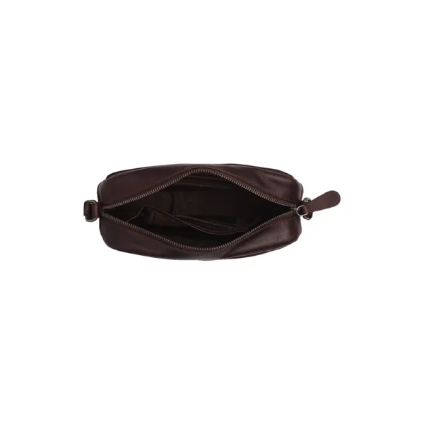 The Chesterfield Brand Borsa A Tracolla In Pelle Marrone Arona - immagine 4