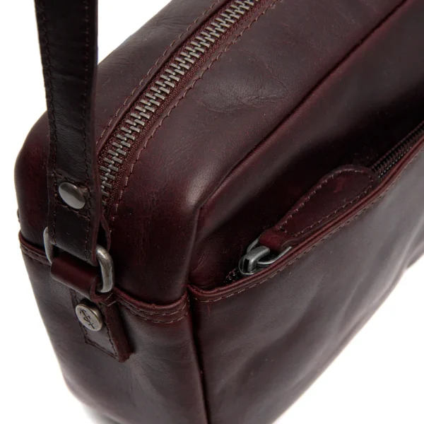 The Chesterfield Brand Borsa A Tracolla In Pelle Marrone Arona - immagine 5
