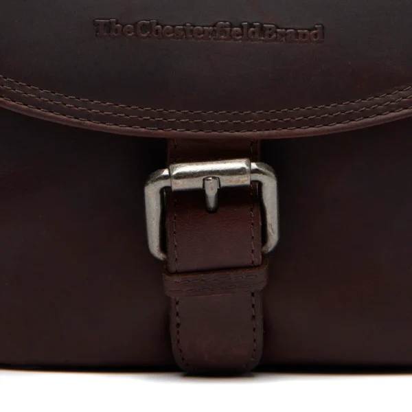The Chesterfield Brand Borsa A Tracolla In Pelle Marrone Lucian - immagine 4