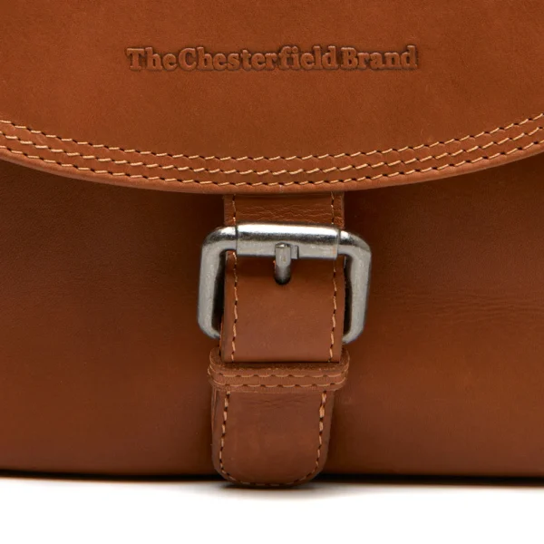 The Chesterfield Brand Borsa A Tracolla In Pelle Cognac Lucian - immagine 5