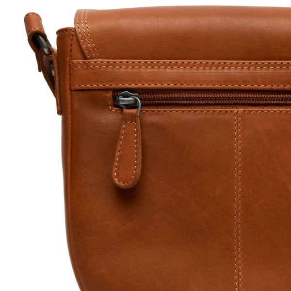 The Chesterfield Brand Borsa A Tracolla In Pelle Cognac Lucian - immagine 6
