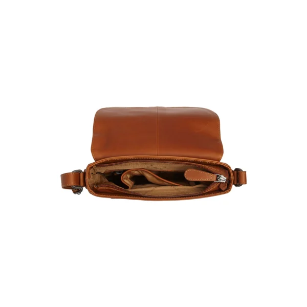 The Chesterfield Brand Borsa A Tracolla In Pelle Cognac Lucian - immagine 2