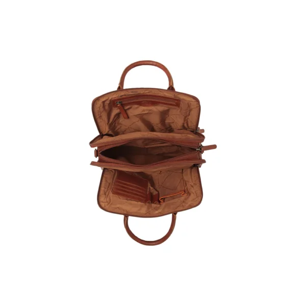 The Chesterfield Brand Borsa A Tracolla In Pelle Cognac Layton - immagine 4