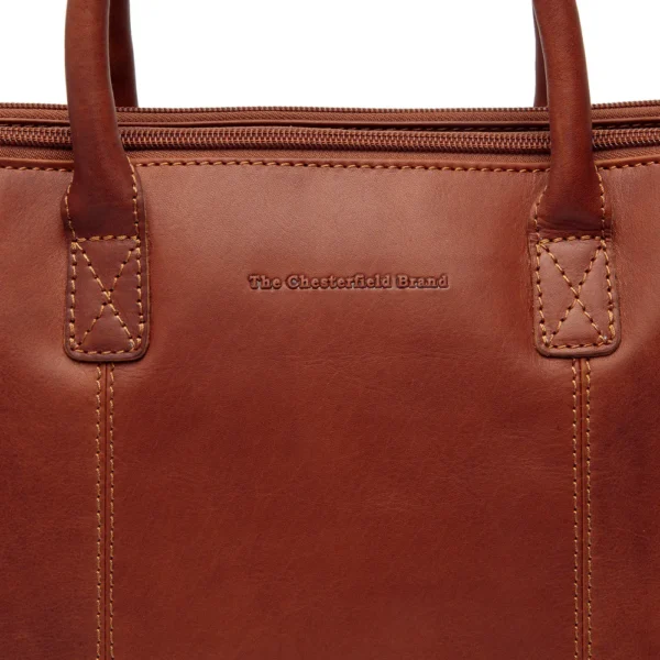 The Chesterfield Brand Borsa A Tracolla In Pelle Cognac Layton - immagine 5