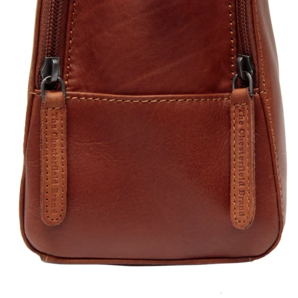 The Chesterfield Brand Borsa A Tracolla In Pelle Cognac Layton - immagine 6