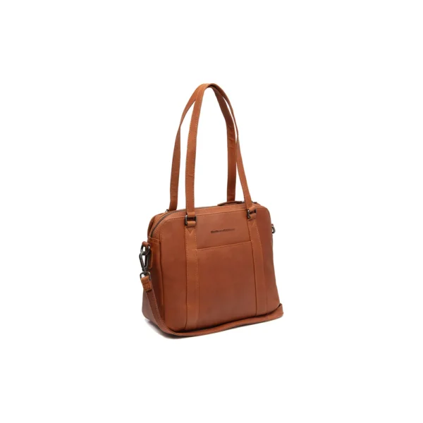 The Chesterfield Brand Borsa A Tracolla In Pelle Cognac Porlezza - immagine 4
