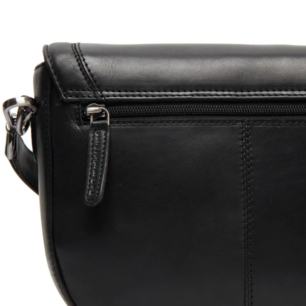 The Chesterfield Brand Borsa A Tracolla In Pelle Nero Serie Novum Lizzola - immagine 6