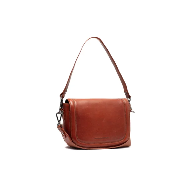 The Chesterfield Brand Borsa A Tracolla In Pelle Marrone Serie Novum Lizzola - immagine 6