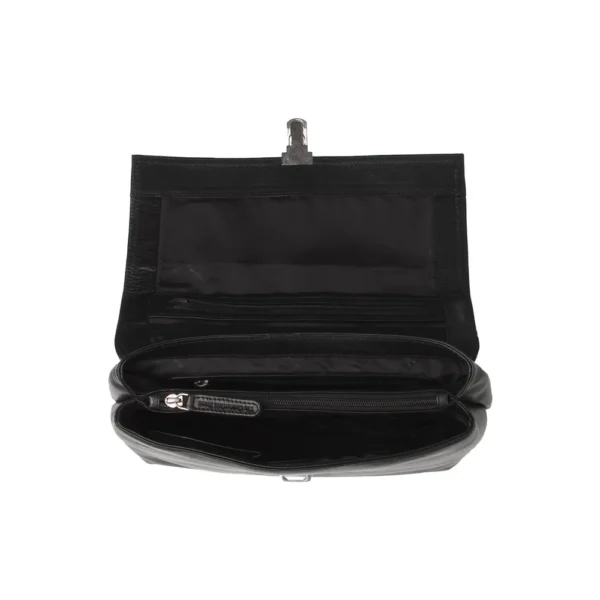 The Chesterfield Brand Borsa A Tracolla In Pelle Nero Serie Novum Renata - immagine 4