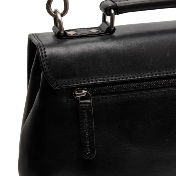 The Chesterfield Brand Borsa A Tracolla In Pelle Nero Serie Novum Renata - immagine 6