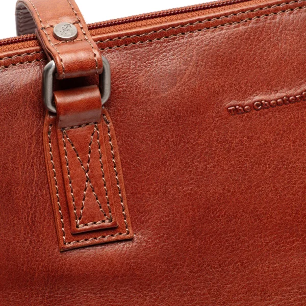 The Chesterfield Brand Borsa A Tracolla In Pelle Cognac Serie Novum Selvino - immagine 6