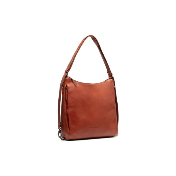 The Chesterfield Brand Borsa A Tracolla In Pelle Cognac Serie Novum Letizia - immagine 2