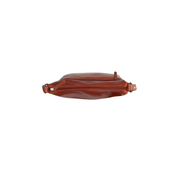 The Chesterfield Brand Borsa A Tracolla In Pelle Cognac Serie Novum Letizia - immagine 3