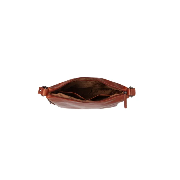 The Chesterfield Brand Borsa A Tracolla In Pelle Cognac Serie Novum Letizia - immagine 4