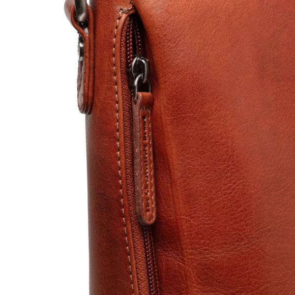 The Chesterfield Brand Borsa A Tracolla In Pelle Cognac Serie Novum Letizia - immagine 5