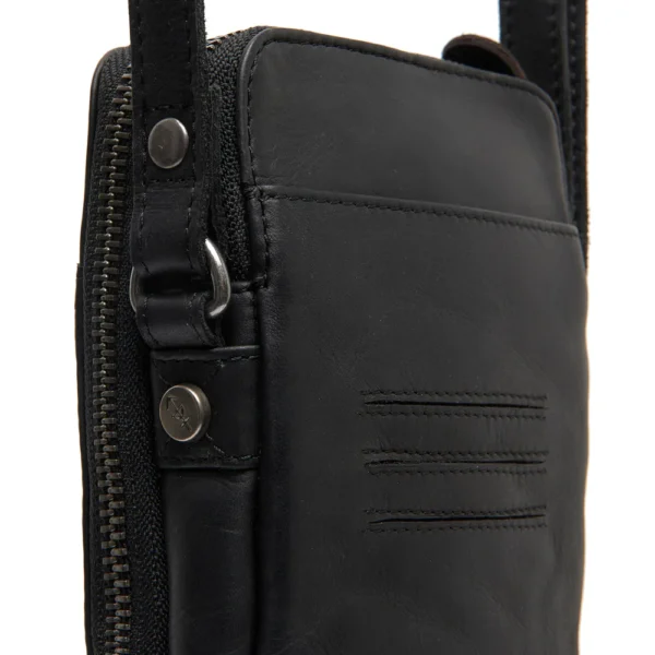 The Chesterfield Brand Borsa A Tracolla In Pelle Nero Alesund - immagine 4
